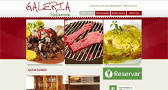 Desktop Screenshot of galeriarestaurante.com